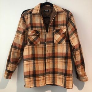 Wool Blend Flannel Jacket